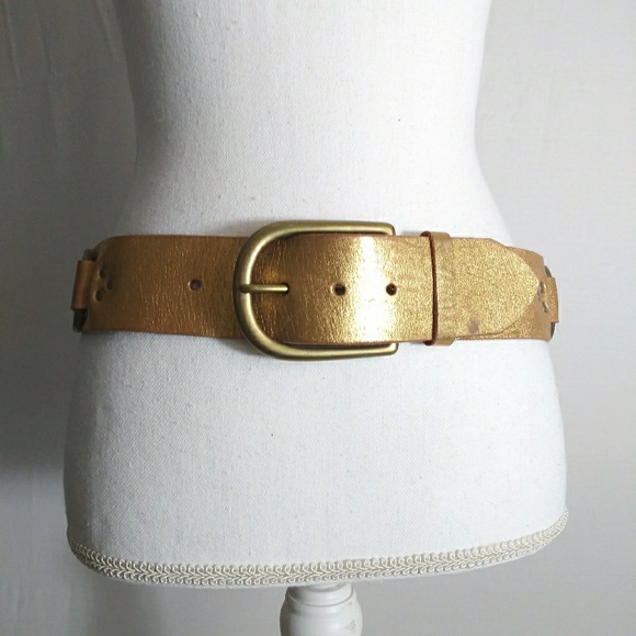 Linea Pelle Accessories - Linea pelle womens metallic belt